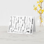 antiek medisch instrumentenwenskaart kaart (Gele Bloem)