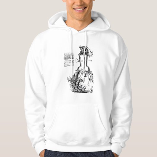 Antiek Medische Illustratie Trephination Hoodie (Voorkant)