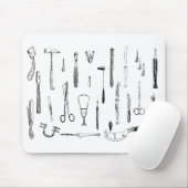 Antiek medische instrumenten muismat (Met muis)