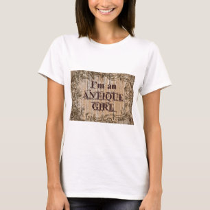 Antiek meid t-shirt