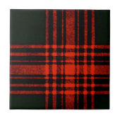 Antiek Menzies jagen op Clan Tartan Scottish Pset Tegeltje (Voorkant)