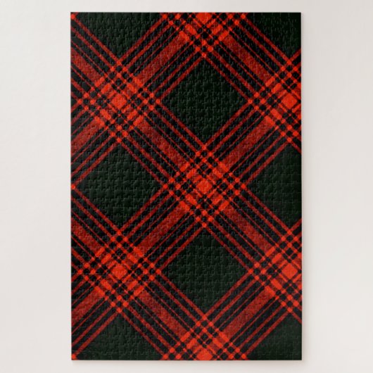 Antiek menzies jagen op Tartan Pset Pattern Legpuzzel (Verticaal)
