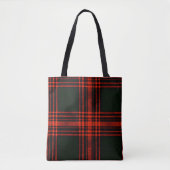 Antiek menzies jagen op Tartan Pset Pattern Tote Bag (Voorkant)