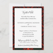 Antiek Menzies Rode Clan Tartan Schots Plaid Kaart (Voorkant)