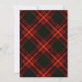 Antiek Menzies Rode Clan Tartan Schots Plaid Kaart (Achterkant)