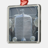 antiek mercedes 2 metalen ornament (Links)