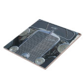 antiek mercedes 2 tegeltje (Zijkant)