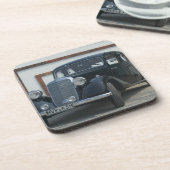 antiek mercedes 3 drankjes onderzetter (Linkerzijde)