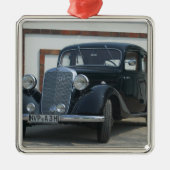 antiek mercedes 3 metalen ornament (Voorkant)