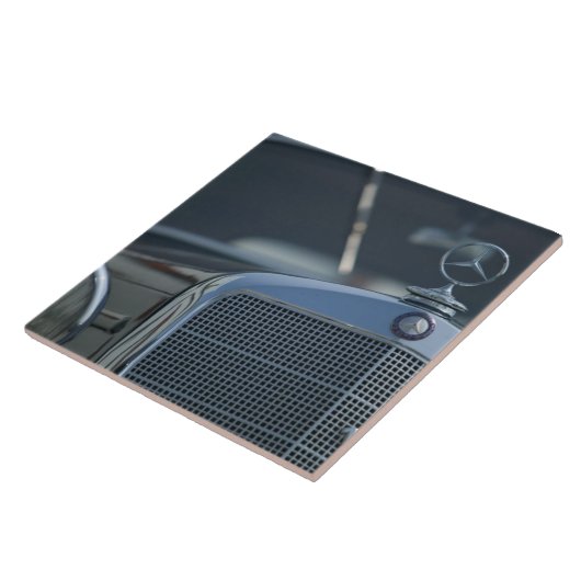 antiek mercedes 4 tegeltje (Zijkant)