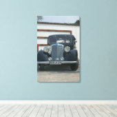 antiek mercedes canvas afdruk (Insitu (Houten vloer))