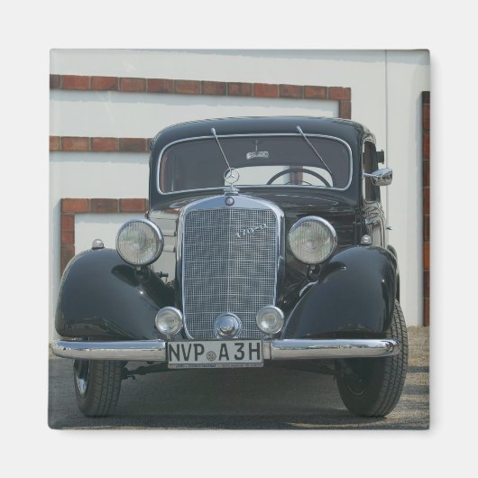 antiek mercedes magneet (Voorkant)