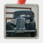 antiek mercedes metalen ornament (Voorkant)