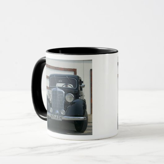 antiek mercedes mok (Voorkant links)