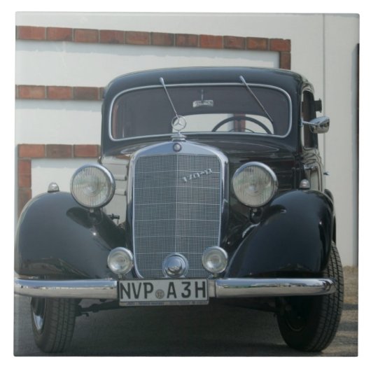 antiek mercedes tegeltje (Voorkant)