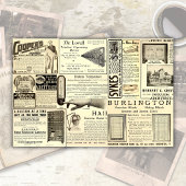 Antiek Merchant Ads Ephemera Tissuepapier