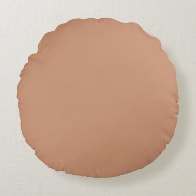 Antiek messing (effen kleur) rond kussen (Voorkant)