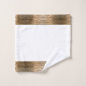 Antiek messing metalen patroonhanddoek set bad handdoek (Wasdoekje)