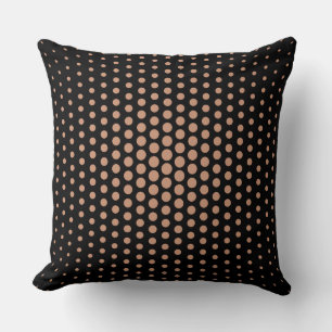 Antiek messing Stippen Modern Black Kussen