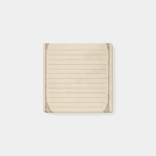Antiek met gekoppelde onderdruk Post-it® Notes (Voorkant)