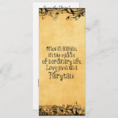 Antiek met liefdescitaat Weddenschap Kaart (Voorkant / Achterkant)