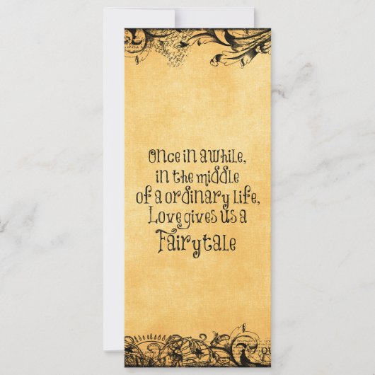 Antiek met liefdescitaat Weddenschap Kaart (Voorkant)