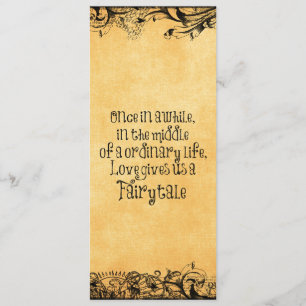 Antiek met liefdescitaat Weddenschap Kaart