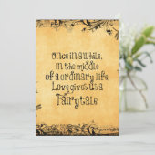  Antiek met liefdescitaat Weddenschap Kaart (Staand voorkant)