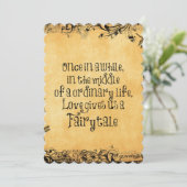 Antiek met liefdescitaat Weddenschap Kaart (Staand voorkant)