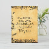  Antiek met liefdescitaat Weddenschap Kaart (Staand voorkant)