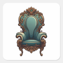 Antiek meubelen, Cartoon stijl, Antiek stoel