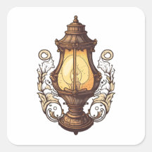 Antiek meubelen, lamp, Cartoon stijl