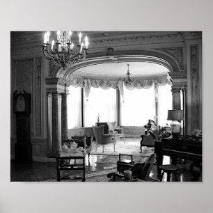 Antiek meubelen  zwart-wit foto poster