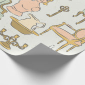 antiek meubelmannequin  decor cadeaupapier (Hoek)