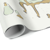 antiek meubelmannequin  decor cadeaupapier (Rol Hoek)