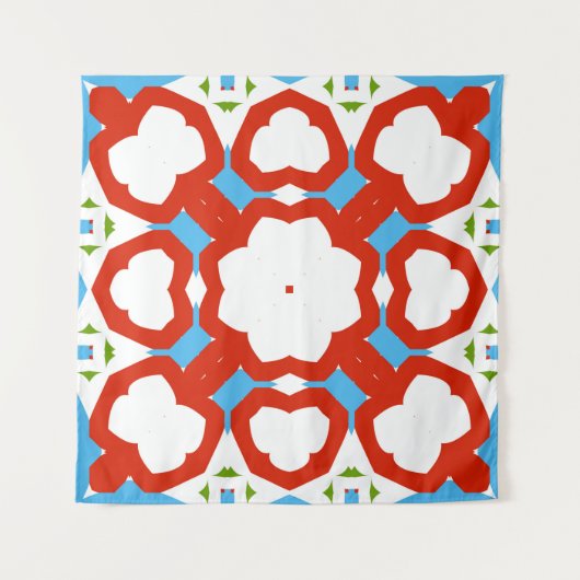Antiek mexicaanse talavera-keramiek. Grafisch ontw Wandkleed (Voorkant)