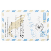 Antiek Mexico Airmail De datum opslaan Magneet (Horizontaal)