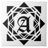 Antiek middeleeuwse letters tegeltje (Voorkant)