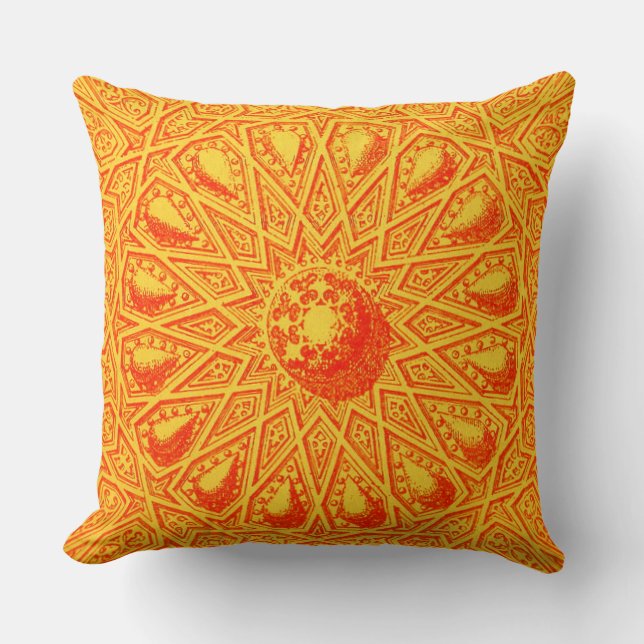 antiek Midden-Oostenmotief Kussen (Voorkant)