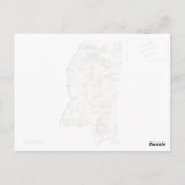 Antiek Mississippi  Afbeelding Map Briefkaart (Achterkant)