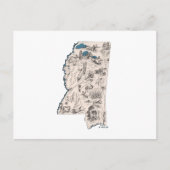 Antiek Mississippi  Afbeelding Map Briefkaart (Voorkant)