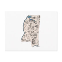 Antiek Mississippi  Afbeelding Map