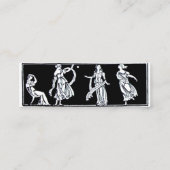 ANTIEK MODE BOUTIQUE Black White Hot Pink Mini Visitekaartje (Achterkant)