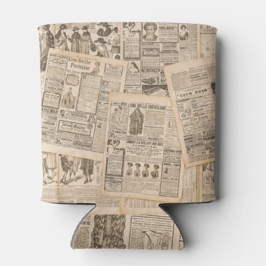 Antiek Mode: krant Adverteren pagina's Blikjeskoeler (Achterkant)