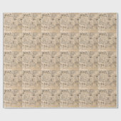 Antiek Mode: krant Adverteren pagina's Cadeaupapier (Vlak)