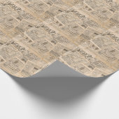 Antiek Mode: krant Adverteren pagina's Cadeaupapier (Hoek)