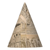 Antiek Mode: krant Adverteren pagina's Feesthoedjes (Achterkant)