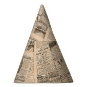 Antiek Mode: krant Adverteren pagina's Feesthoedjes (Rechts)