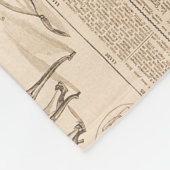Antiek Mode: krant Adverteren pagina's Fleece Deken (Hoek)