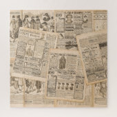 Antiek Mode: krant Adverteren pagina's Legpuzzel (Verticaal)